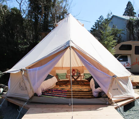 image: Tents at KAMIKATZ Rolling Room